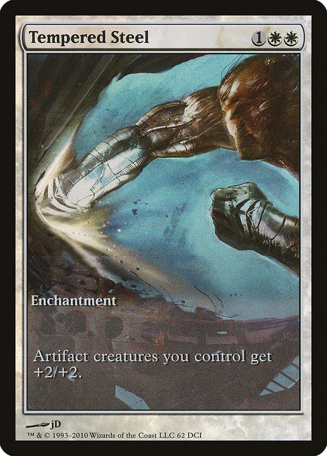 Tempered Steel (Game Day) (Extended Art) [Scars of Mirrodin Promos] | I Want That Stuff Brandon