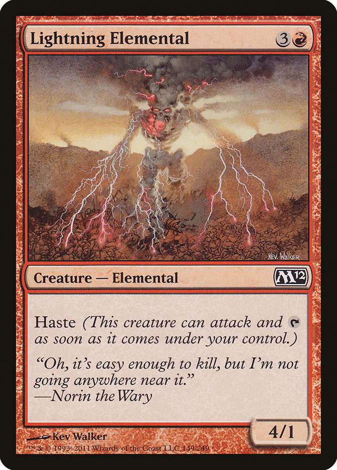 Lightning Elemental [Magic 2012] | I Want That Stuff Brandon