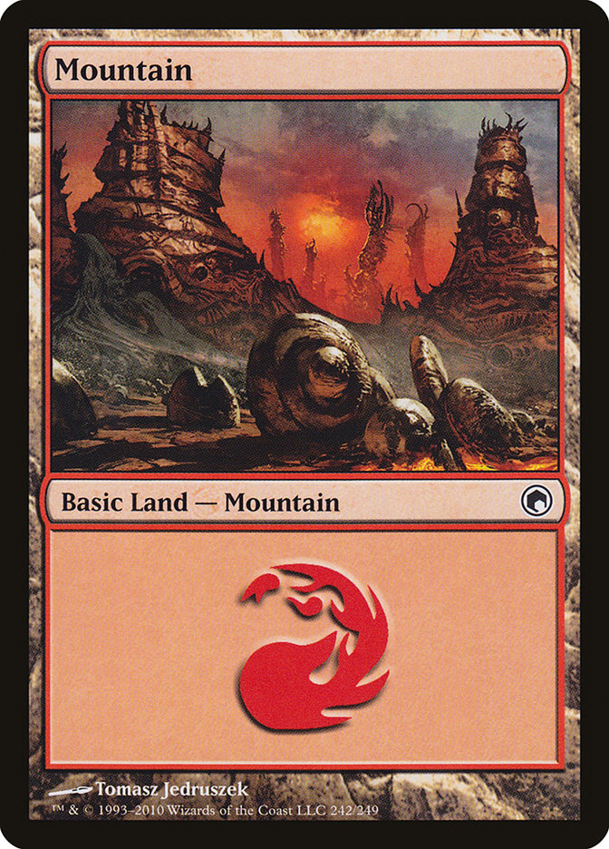 Mountain (242) [Scars of Mirrodin] | I Want That Stuff Brandon