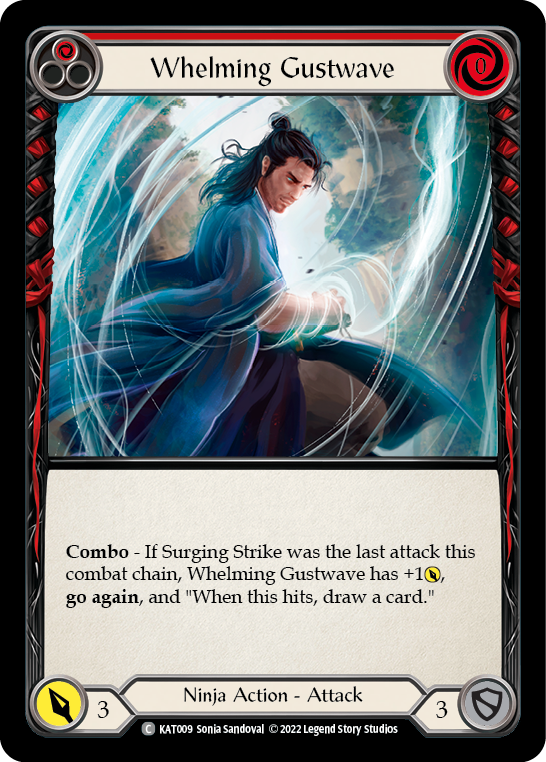 Whelming Gustwave (Red) [KAT009] (Outsiders Katsu Blitz Deck) | I Want That Stuff Brandon