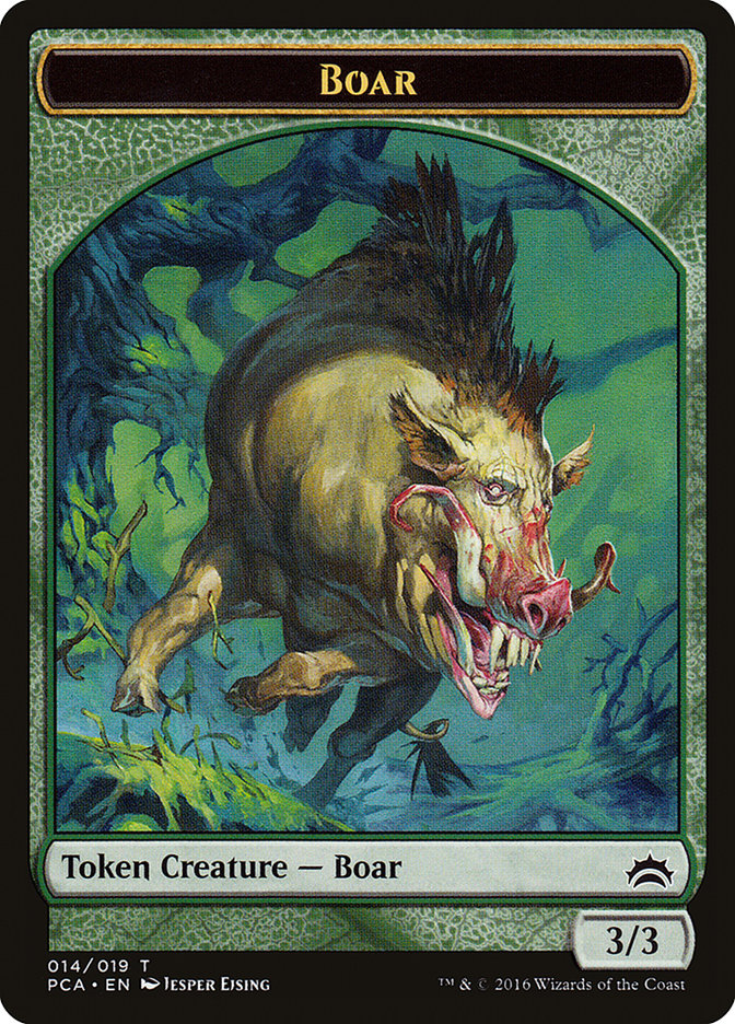 Goblin // Boar Double-Sided Token [Planechase Anthology Tokens] | I Want That Stuff Brandon