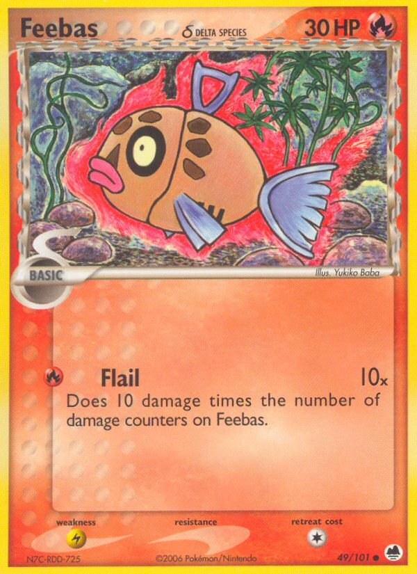 Feebas (49/101) (Delta Species) [EX: Dragon Frontiers] | I Want That Stuff Brandon