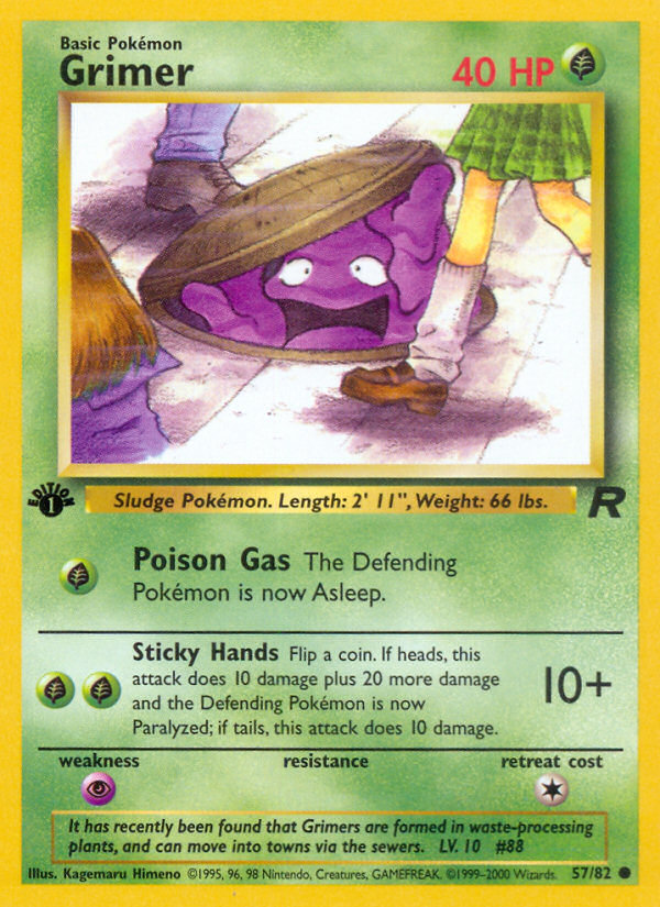 Grimer (57/82) [Team Rocket 1st Edition] | I Want That Stuff Brandon