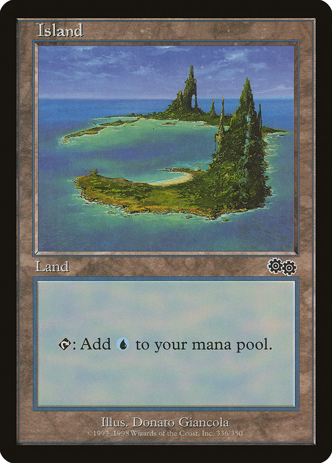 Island (336) [Urza's Saga] | I Want That Stuff Brandon