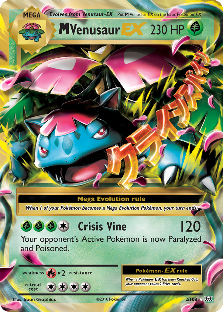 M Venusaur EX (2/108) [XY: Evolutions] | I Want That Stuff Brandon