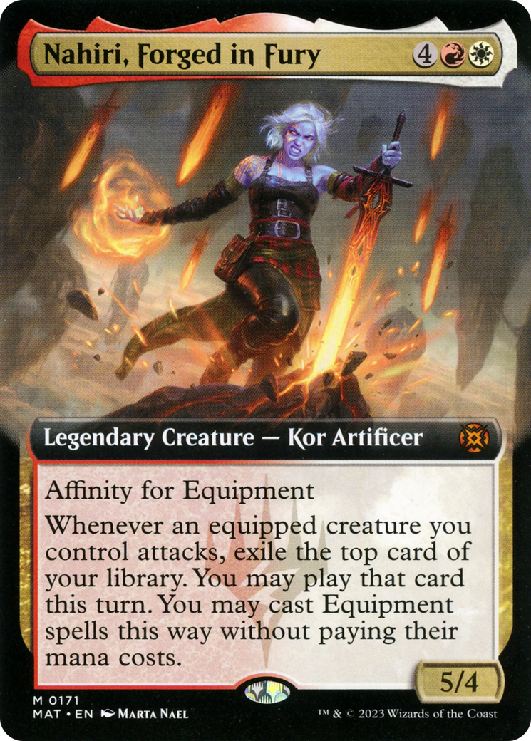 Nahiri, Forged in Fury (Extended Art) [March of the Machine: The Aftermath] | I Want That Stuff Brandon