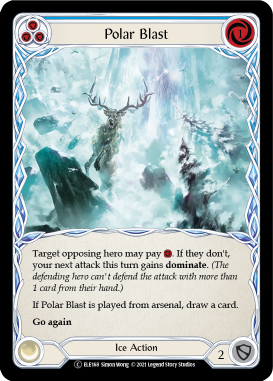 Polar Blast (Blue) [U-ELE168] Unlimited Rainbow Foil | I Want That Stuff Brandon