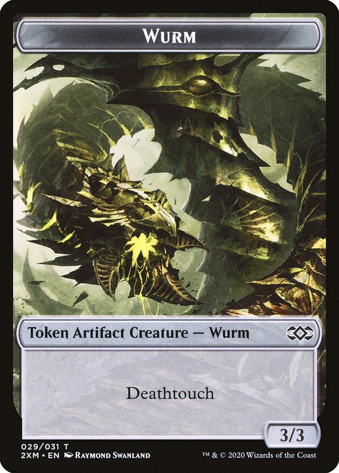 Treasure // Wurm (029) Double-Sided Token [Double Masters Tokens] | I Want That Stuff Brandon