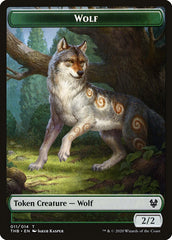 Satyr // Wolf Double-Sided Token [Theros Beyond Death Tokens] | I Want That Stuff Brandon
