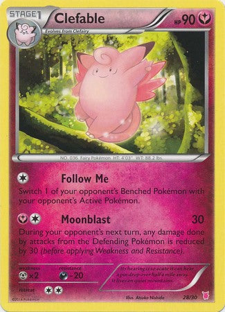 Clefable (28/30) [XY: Trainer Kit 1 - Wigglytuff] | I Want That Stuff Brandon