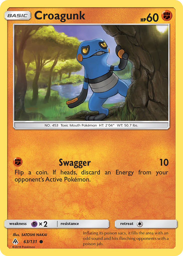 Croagunk (63/131) [Sun & Moon: Forbidden Light] | I Want That Stuff Brandon