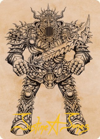 Iron Golem (Showcase) Art Card (Gold-Stamped Signature) [Dungeons & Dragons: Adventures in the Forgotten Realms Art Series] | I Want That Stuff Brandon