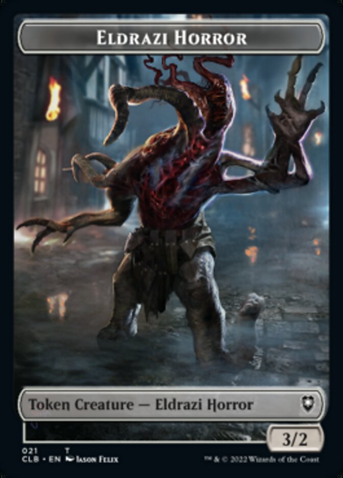 Horror // Eldrazi Horror Double-Sided Token [Commander Legends: Battle for Baldur's Gate Tokens] | I Want That Stuff Brandon