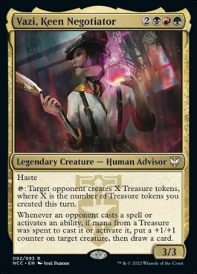 Vazi, Keen Negotiator [Streets of New Capenna Commander] | I Want That Stuff Brandon