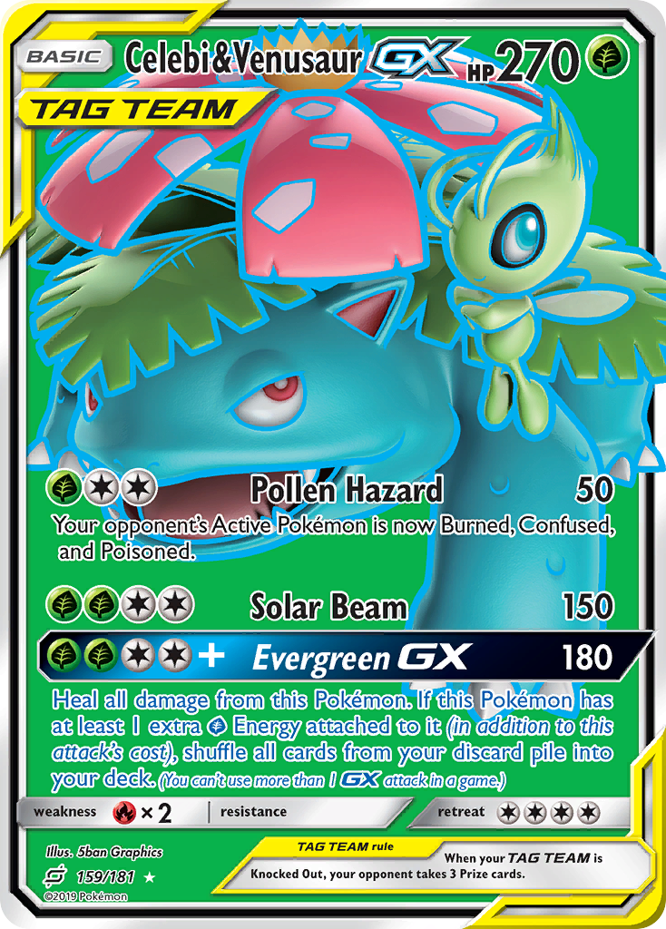 Celebi & Venusaur GX (159/181) [Sun & Moon: Team Up] | I Want That Stuff Brandon