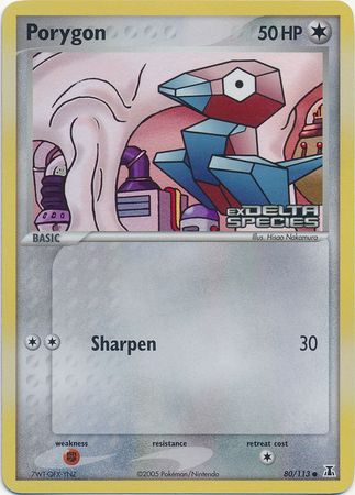 Porygon (80/113) (Stamped) [EX: Delta Species] | I Want That Stuff Brandon