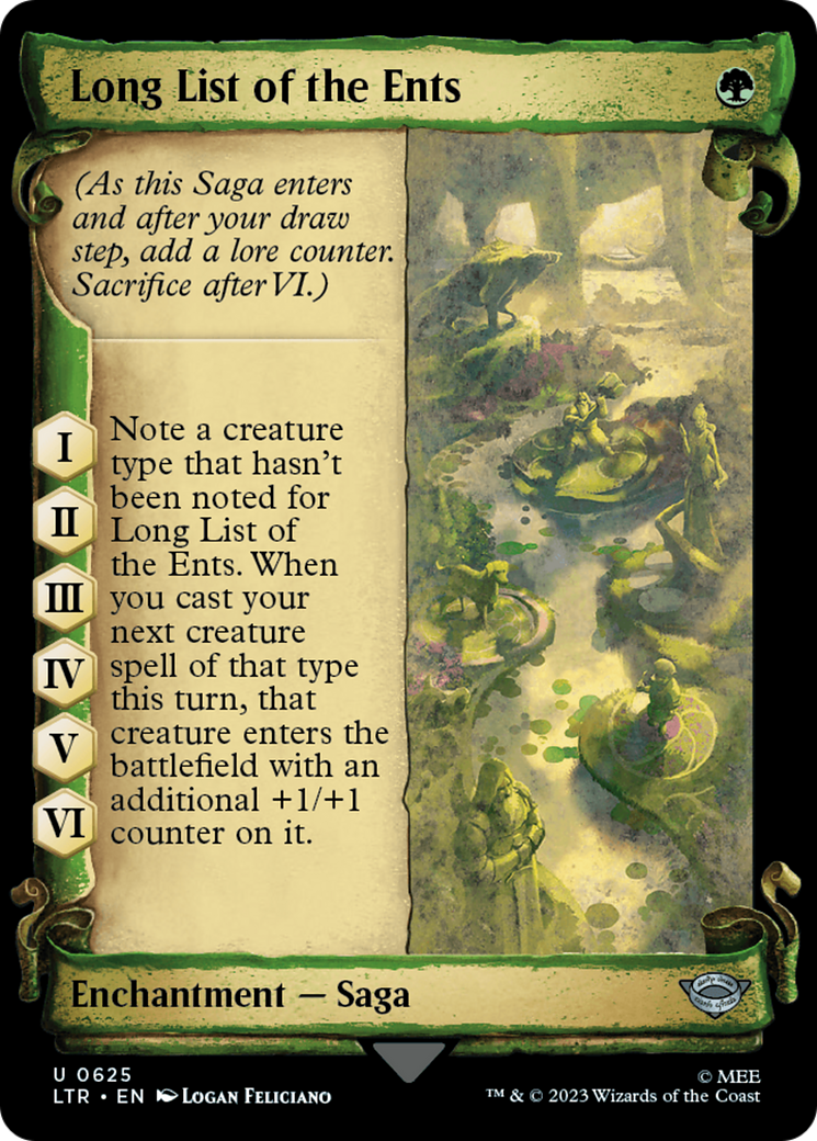 Long List of the Ents [The Lord of the Rings: Tales of Middle-Earth Showcase Scrolls] | I Want That Stuff Brandon