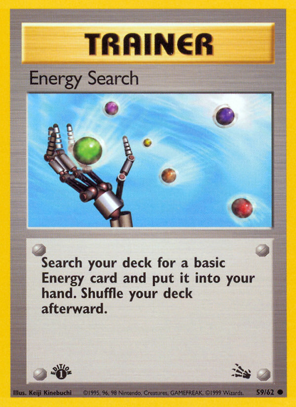 Energy Search (59/62) [Fossil 1st Edition] | I Want That Stuff Brandon