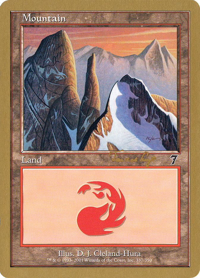 Mountain (337) (Tom van de Logt) [World Championship Decks 2001] | I Want That Stuff Brandon