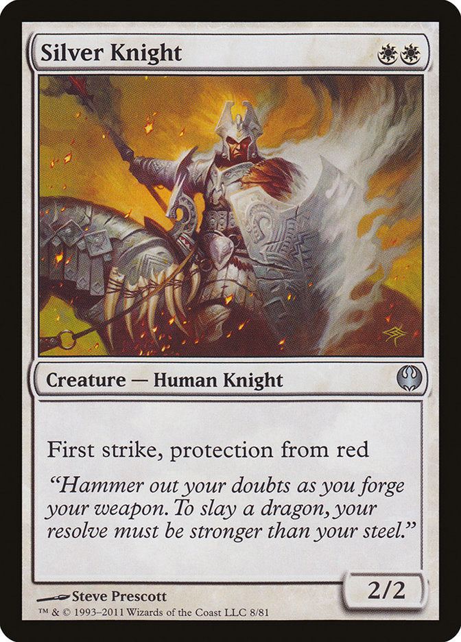Silver Knight [Duel Decks: Knights vs. Dragons] | I Want That Stuff Brandon
