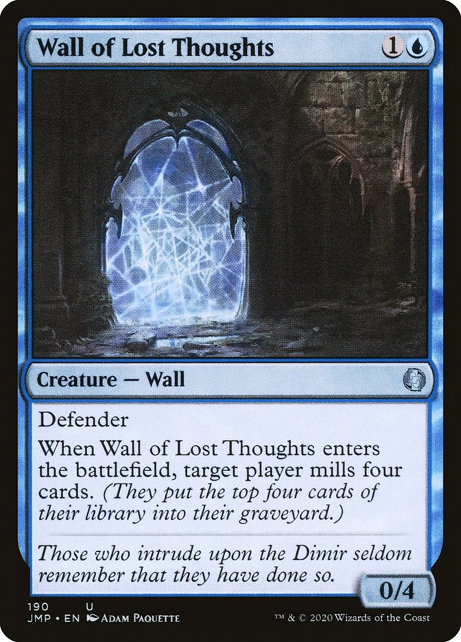 Wall of Lost Thoughts [Jumpstart] | I Want That Stuff Brandon