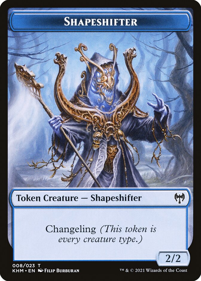 Elf Warrior // Shapeshifter Double-Sided Token [Kaldheim Tokens] | I Want That Stuff Brandon