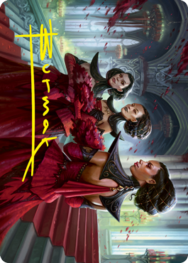 Olivia's Attendants Art Card (Gold-Stamped Signature) [Innistrad: Crimson Vow Art Series] | I Want That Stuff Brandon