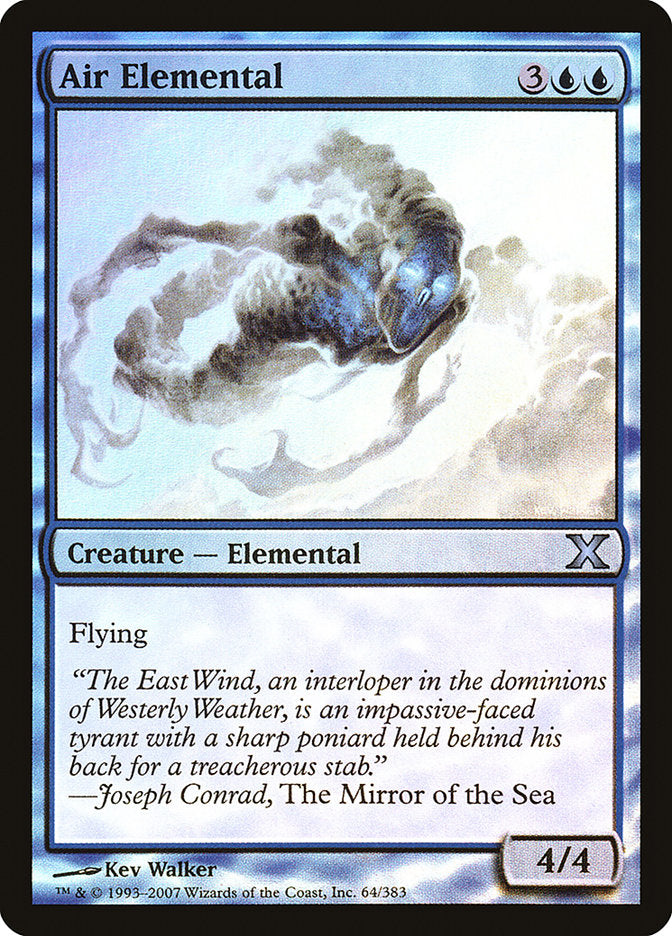 Air Elemental (Premium Foil) [Tenth Edition] | I Want That Stuff Brandon