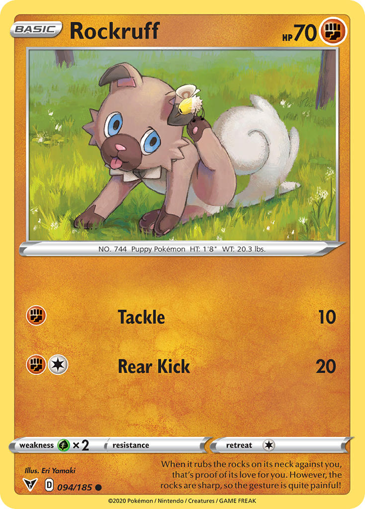 Rockruff (094/185) [Sword & Shield: Vivid Voltage] | I Want That Stuff Brandon
