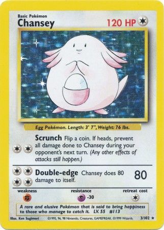 Chansey (3/102) [Base Set Unlimited] | I Want That Stuff Brandon