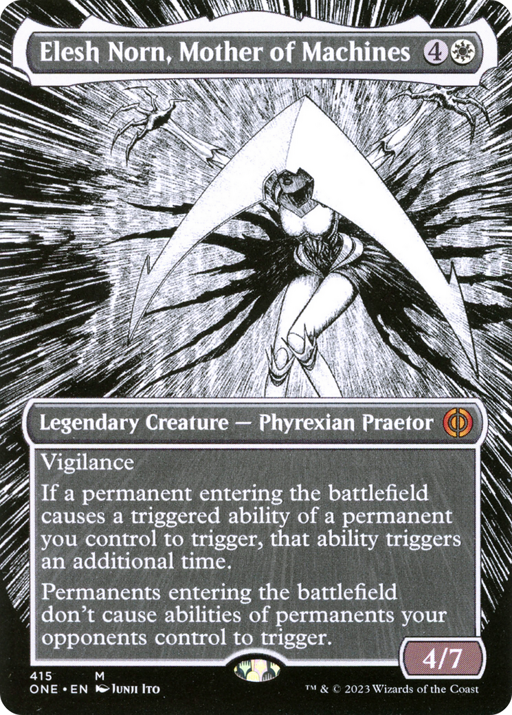 Elesh Norn, Mother of Machines (Borderless Manga) [Phyrexia: All Will Be One] | I Want That Stuff Brandon