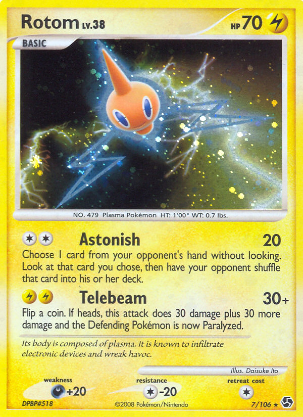 Rotom (7/106) [Diamond & Pearl: Great Encounters] | I Want That Stuff Brandon