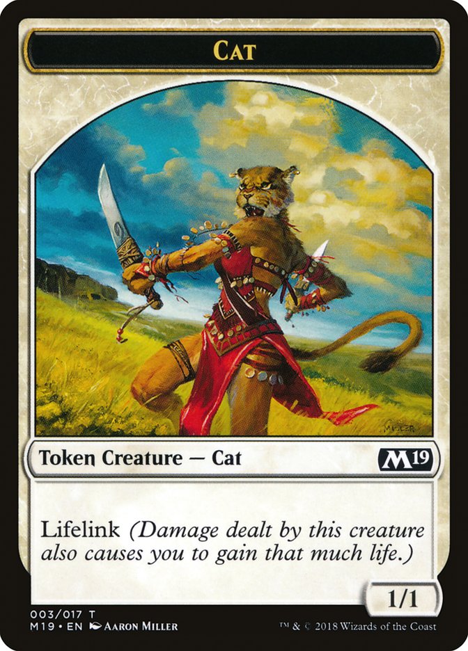 Cat Token [Core Set 2019 Tokens] | I Want That Stuff Brandon