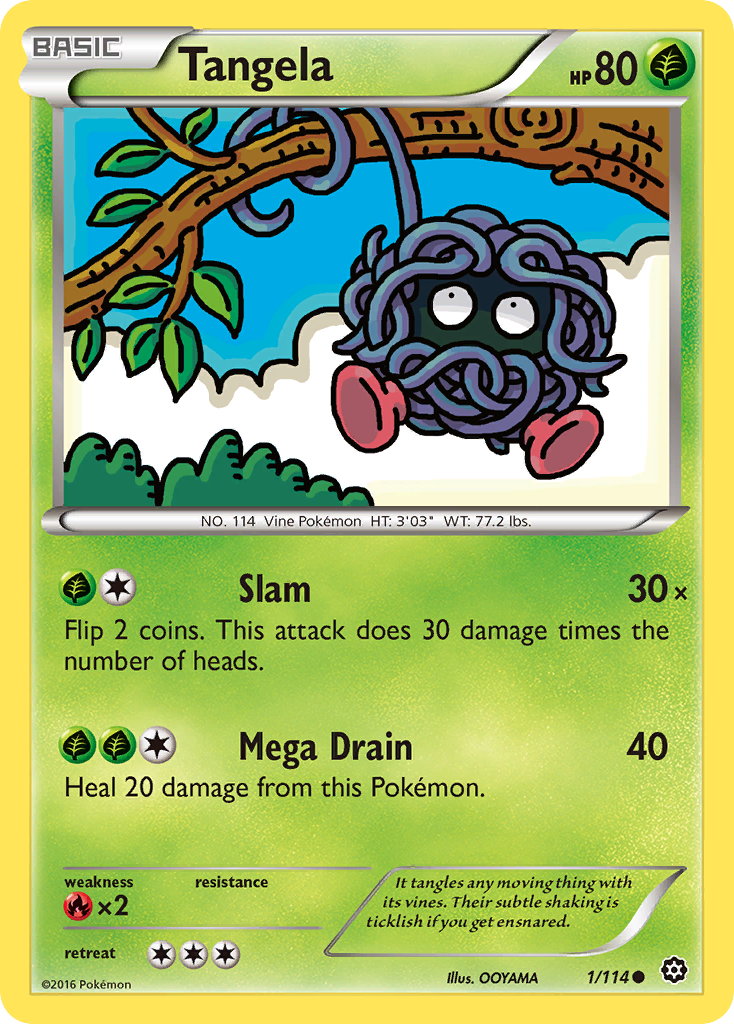 Tangela (1/114) [XY: Steam Siege] | I Want That Stuff Brandon