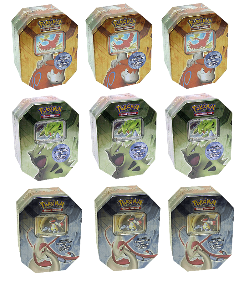 EX - Collector's Tin Display (Armaldo EX, Ho-Oh EX & Tyrantitar EX) | I Want That Stuff Brandon