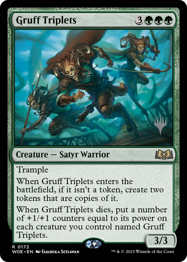 Gruff Triplets (Promo Pack) [Wilds of Eldraine Promos] | I Want That Stuff Brandon