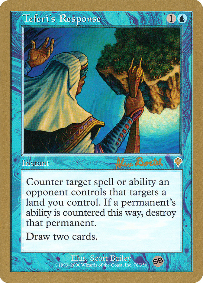 Teferi's Response (Alex Borteh) (SB) [World Championship Decks 2001] | I Want That Stuff Brandon