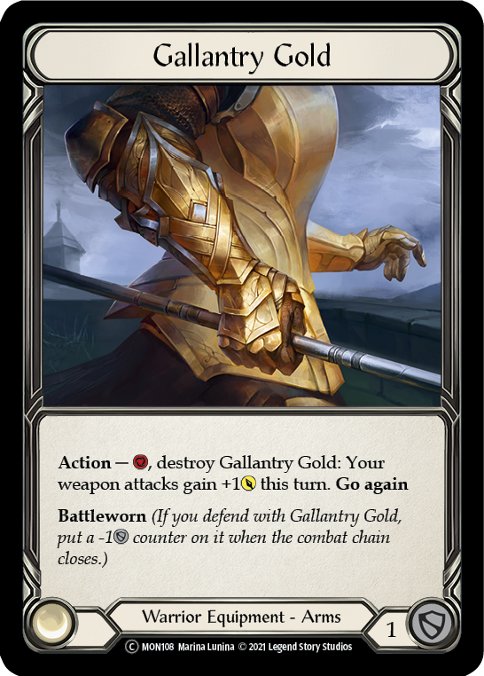 Gallantry Gold [U-MON108] Unlimited Edition Normal | I Want That Stuff Brandon