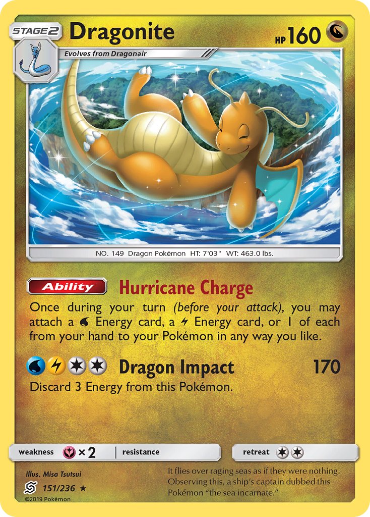 Dragonite (151/236) (Cracked Ice Holo) (Theme Deck Exclusives) [Sun & Moon: Unified Minds] | I Want That Stuff Brandon