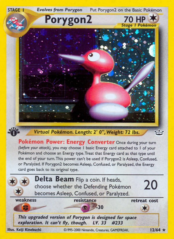 Porygon2 (12/64) [Neo Revelation 1st Edition] | I Want That Stuff Brandon