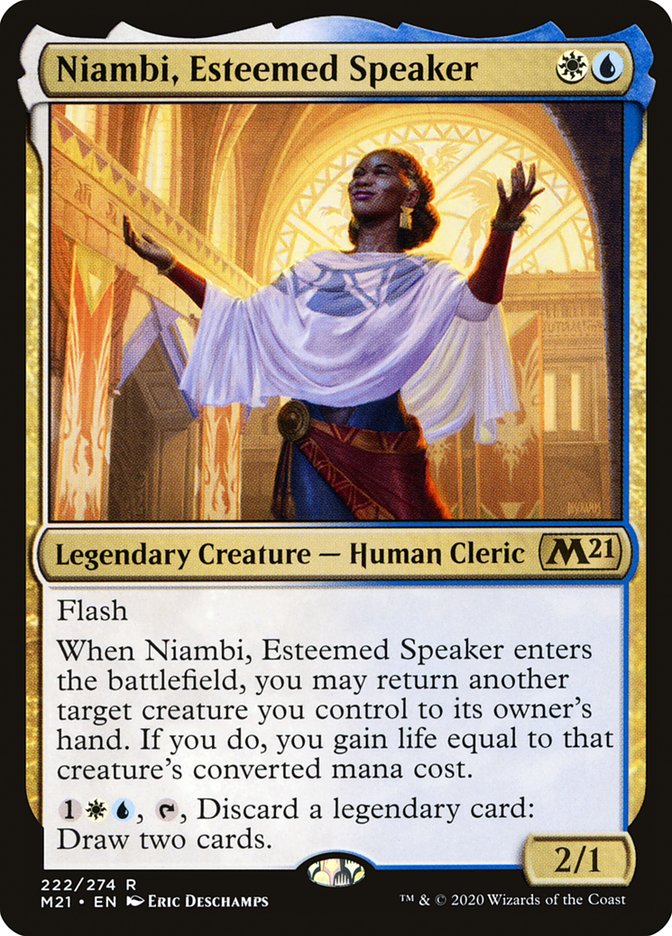 Niambi, Esteemed Speaker [Core Set 2021] | I Want That Stuff Brandon