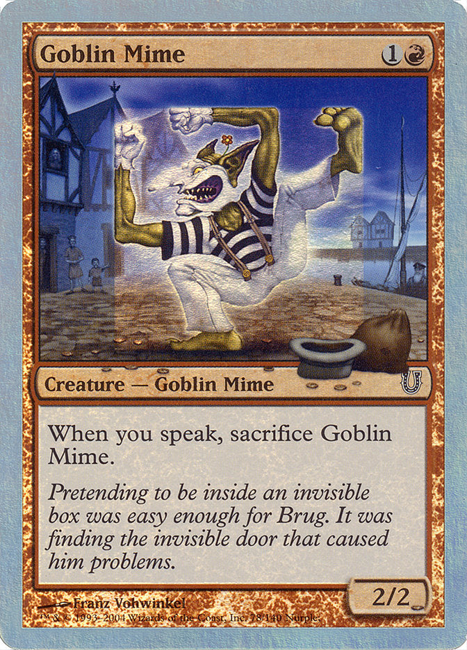 Goblin Mime (Alternate Foil) [Unhinged] | I Want That Stuff Brandon