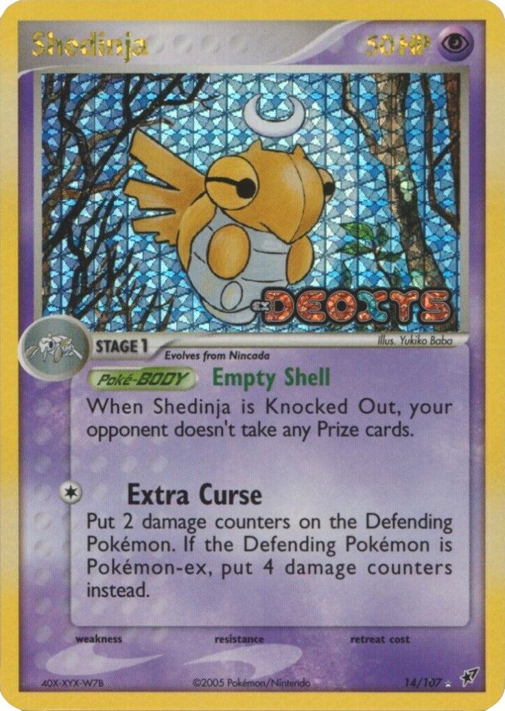 Shedinja (14/107) (Stamped) [EX: Deoxys] | I Want That Stuff Brandon