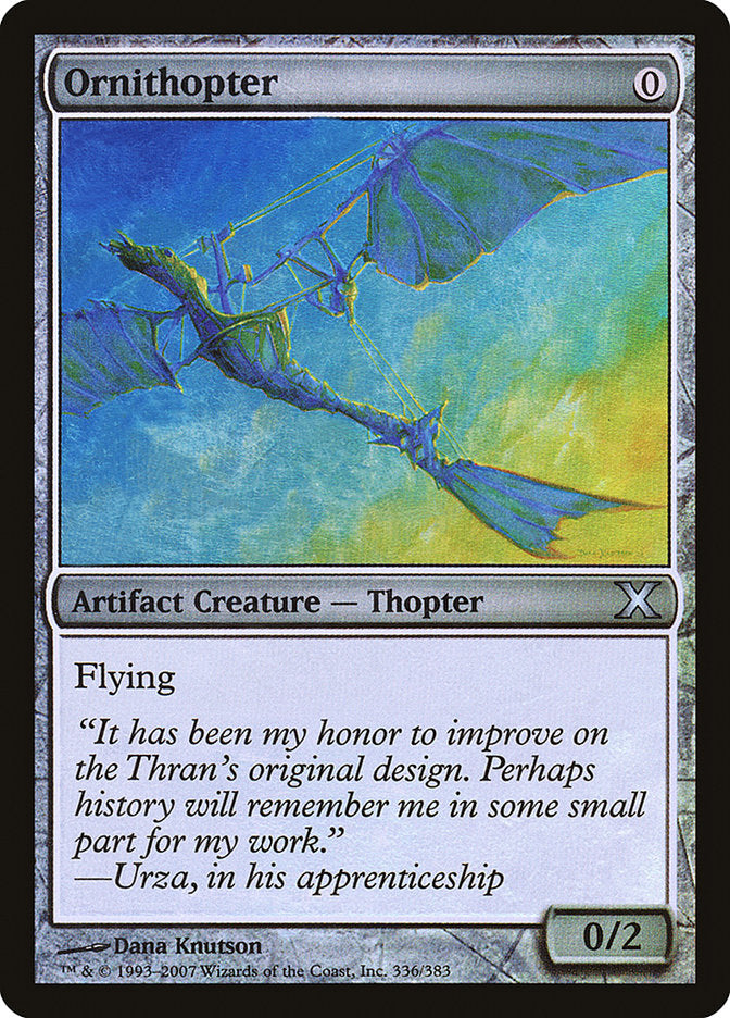 Ornithopter (Premium Foil) [Tenth Edition] | I Want That Stuff Brandon