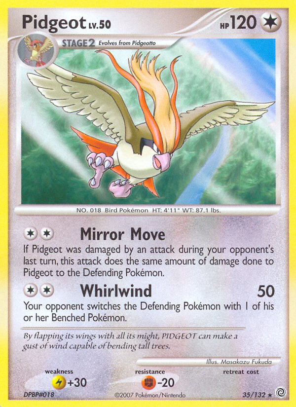 Pidgeot (35/132) [Diamond & Pearl: Secret Wonders] | I Want That Stuff Brandon