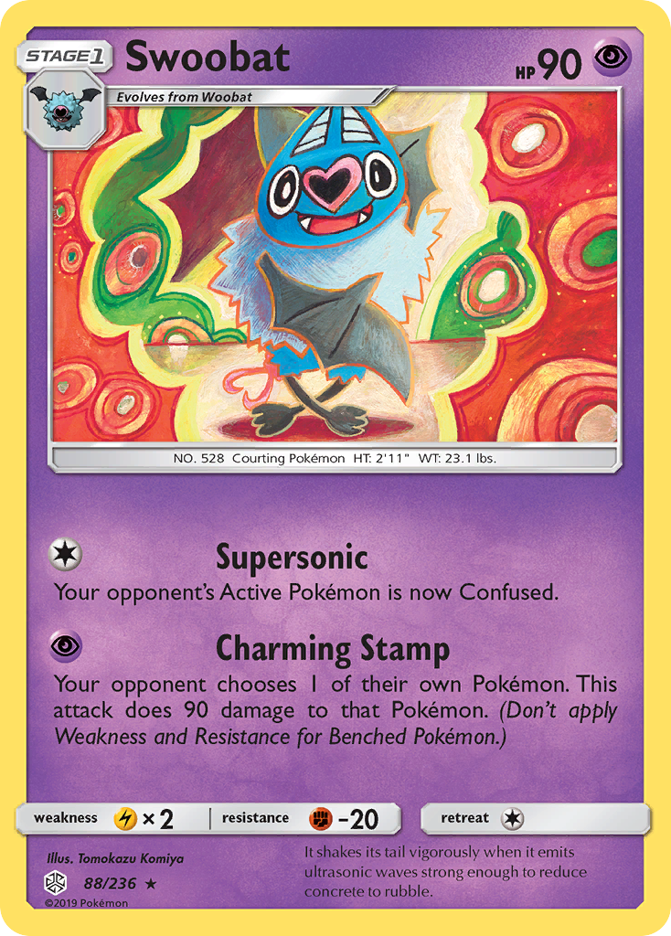 Swoobat (88/236) [Sun & Moon: Cosmic Eclipse] | I Want That Stuff Brandon