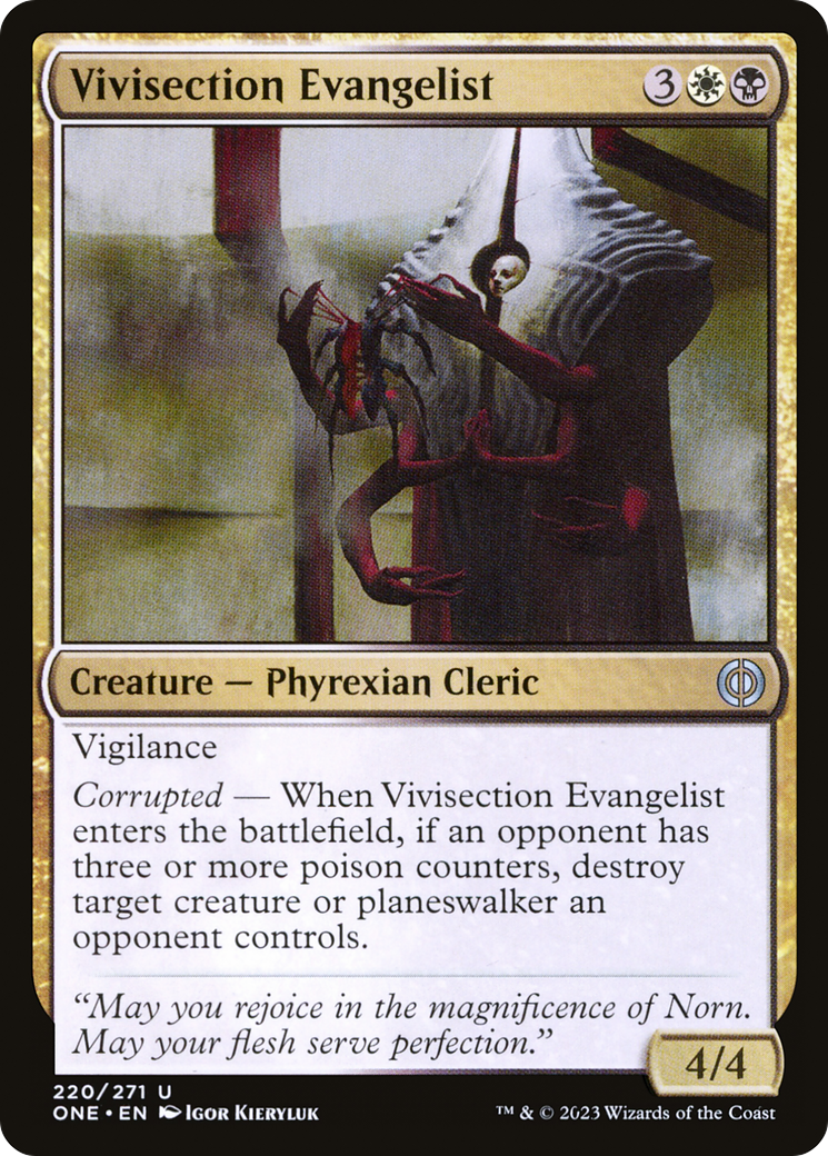 Vivisection Evangelist [Phyrexia: All Will Be One] | I Want That Stuff Brandon