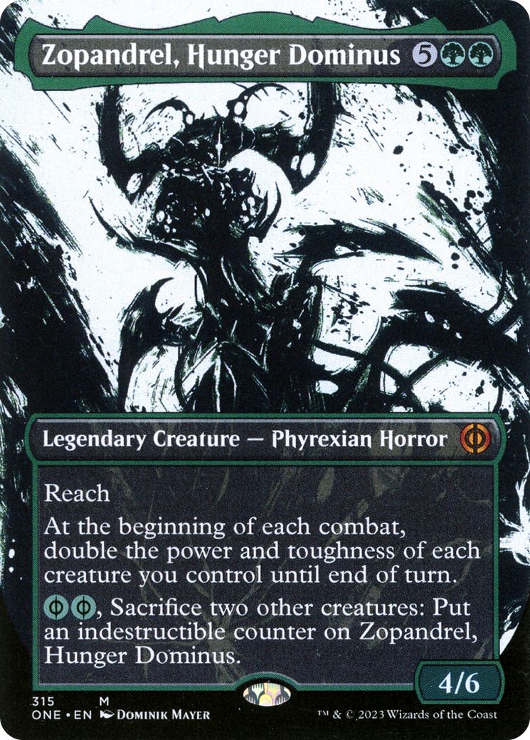 Zopandrel, Hunger Dominus (Borderless Ichor) [Phyrexia: All Will Be One] | I Want That Stuff Brandon