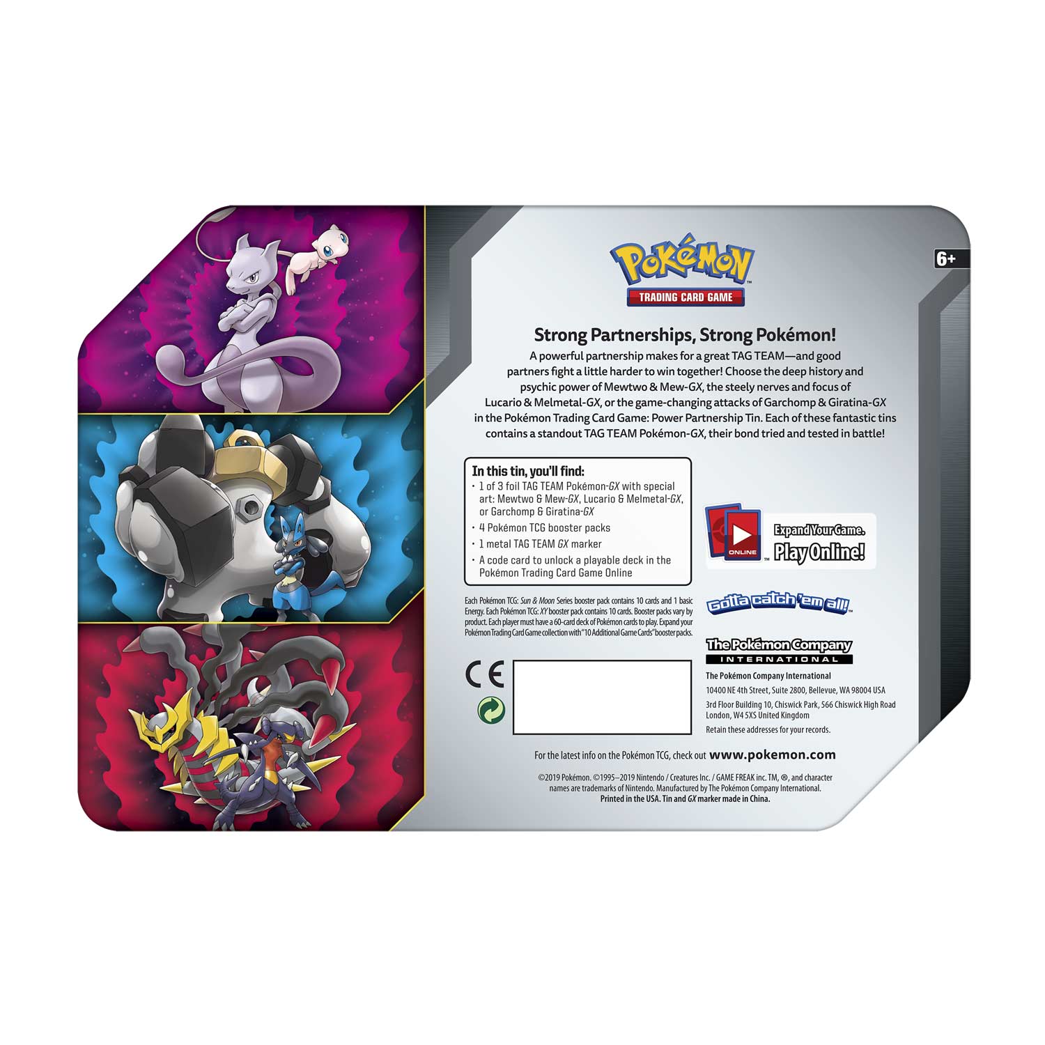 Sun & Moon: Unified Minds - Power Partnership Tin (Mewtwo & Mew GX) | I Want That Stuff Brandon
