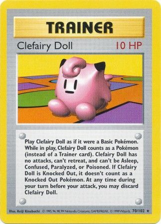 Clefairy Doll (70/102) [Base Set Shadowless Unlimited] | I Want That Stuff Brandon